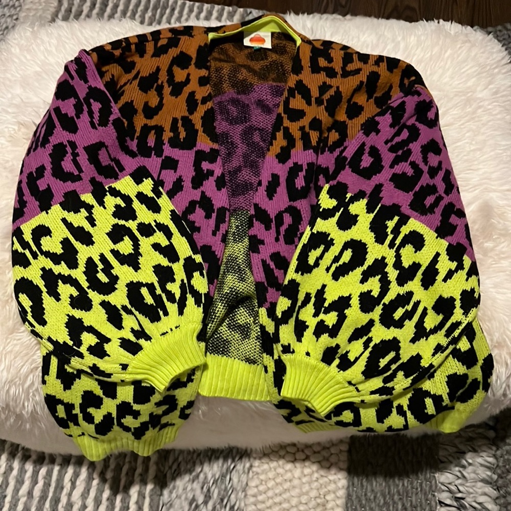 Mixed Leopards Cardigan